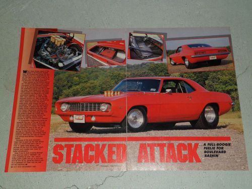 1969 chevrolet camaro #5 article / ad