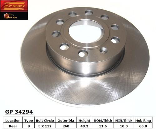 Best brakes usa gp34294 rear brake rotor/disc-disc brake rotor