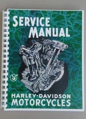 1940-1947 harley dealer service manual big twin knucklehead flathead el fl ul