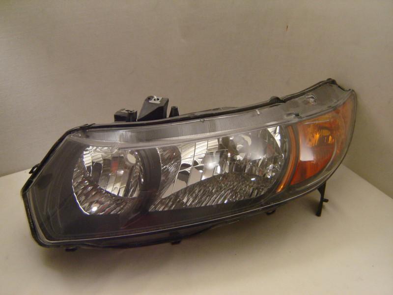 Honda civic coupe left halogen headlight 06 07 08 oem 