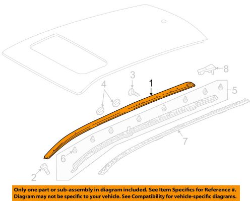 Honda oem 2015 cr-v-roof rack right 75251t1wa01za