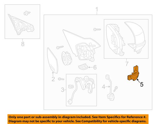 Honda oem 14-15 accord outside mirrors-front door-signal lamp right 76209t2ga02