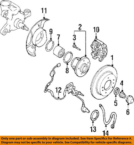 Infiniti nissan oem 97-01 q45 front brake-rotor 402066p000