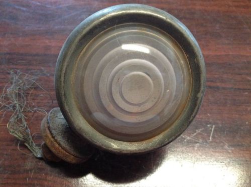 Vintage antique back up cowl bumper lamp light  glass lens old