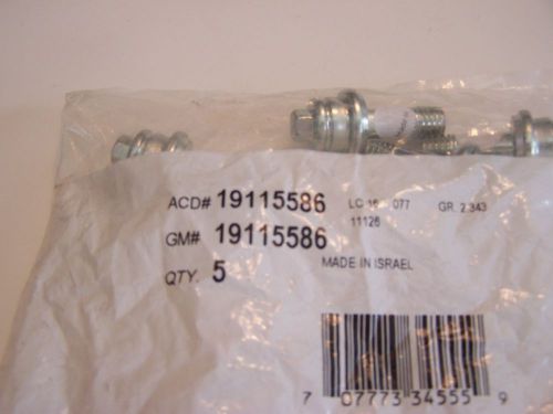 Gm 19115586 battery terminal bolts ac delco   (pack of 5)  new