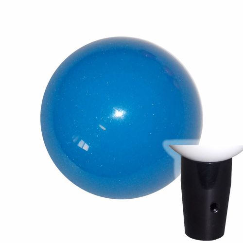 1-7/8&#034; metallic medium blue non threaded shift knob blk kit u.s. made