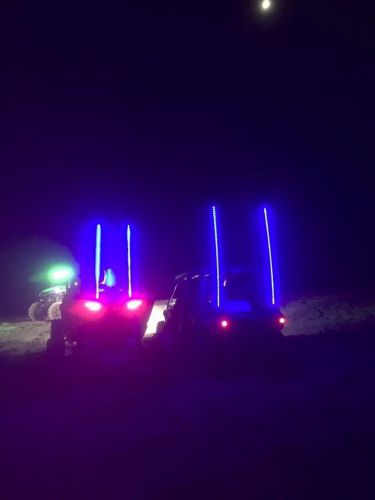 6ft quick disconnect blue led light whip sxs atv utv rzr 4 wheeler rzr tery