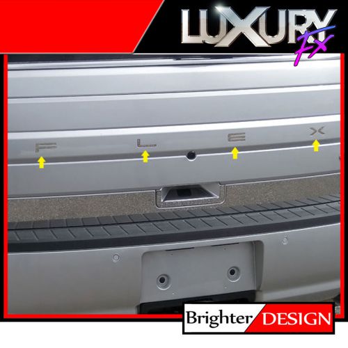 4p stainless flex rear letter insert kit fits 2014-2016 ford flex by luxury fx