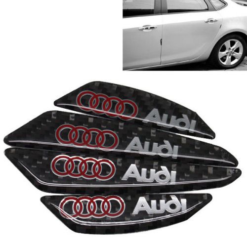 Real carbon fiber protection guard  sticker for audi car door handle edge