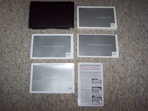 2004 infiniti g 35 g35 sedan factory owner owner&#039;s manual user guide 3.5l