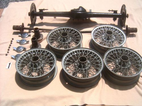 Mg wire wheel conversion for 1965-67 mgb roadsters, used, no reserve