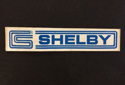 Vintage shelby decal