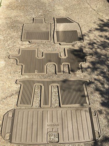 Nissan pathfinder all season floor mats &amp; cargo area protector