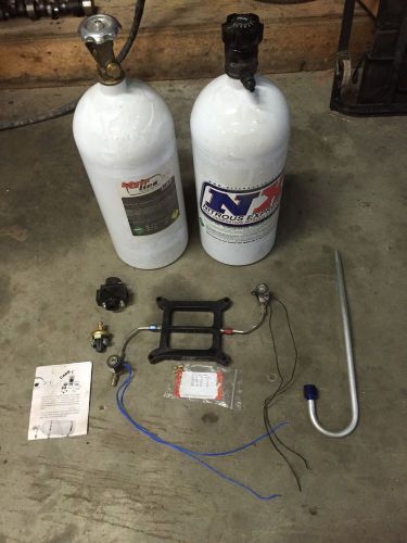 Nitrous express kit square bore 100-250hp shot with extra bottle lightning valve