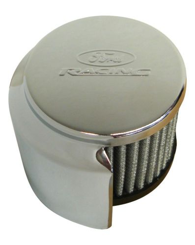 Proform 302-235 &#034;ford racing&#034; air breather cap, chrome, filter with hood..