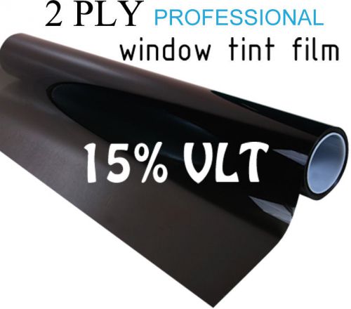 Window tint film black 15% 12&#034; x 20ft long auto home office roll