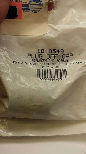 Sierra marine gasket plug off cap omc cobra 909829 volvo penta 3852476 nos