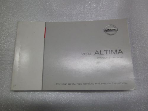 2004 nissan altima factory owner&#039;s manual