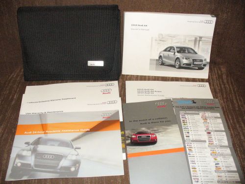 2010 10 audi a4 owners manual with case 184