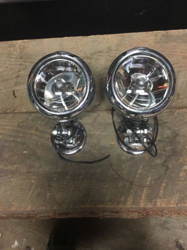 Vintage pair of unity h1 spotlights with rare swivel bases ratrod boat car