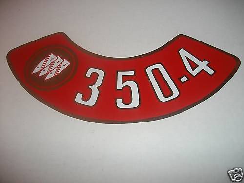 1968 - 1974 buick lesabre skylark gs special riviera 350 4v air cleaner decal