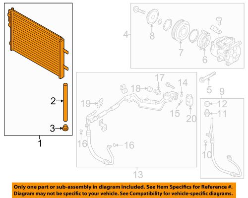 Hyundai oem 11-15 elantra air conditioner-condenser 976063x000