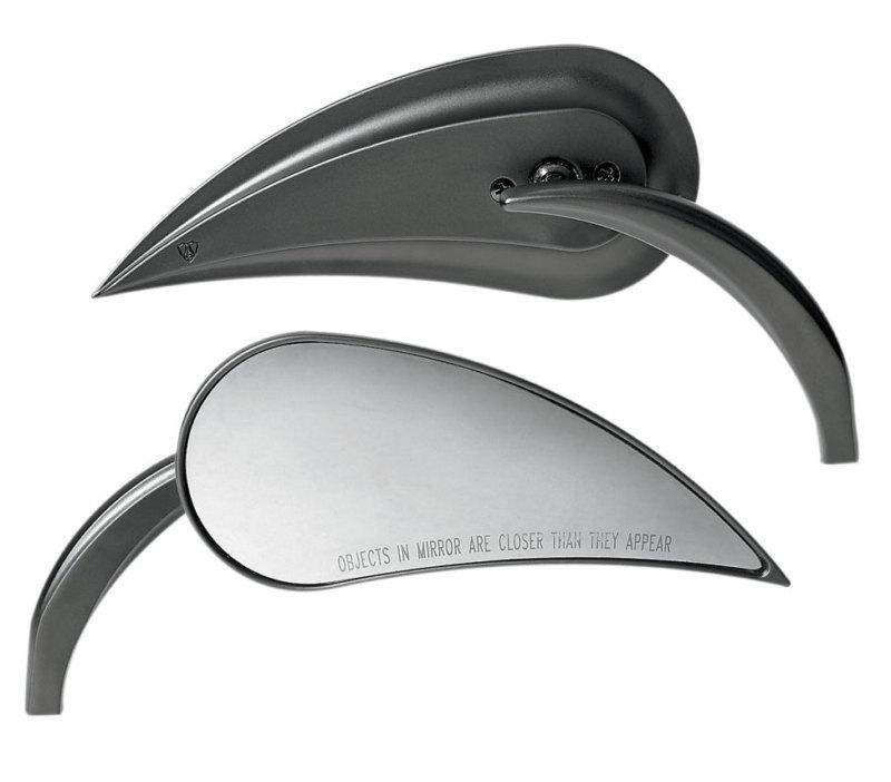 Arlen ness black rad iii mirrors for harley softail touring dyna sportster dot 