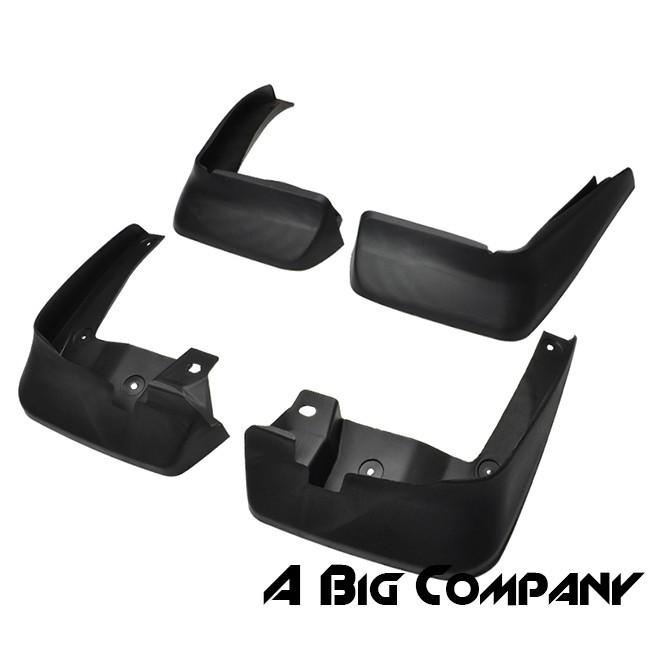 Black abs side bumper fender splash mud guard flap 08-10 honda accord 4dr sedan