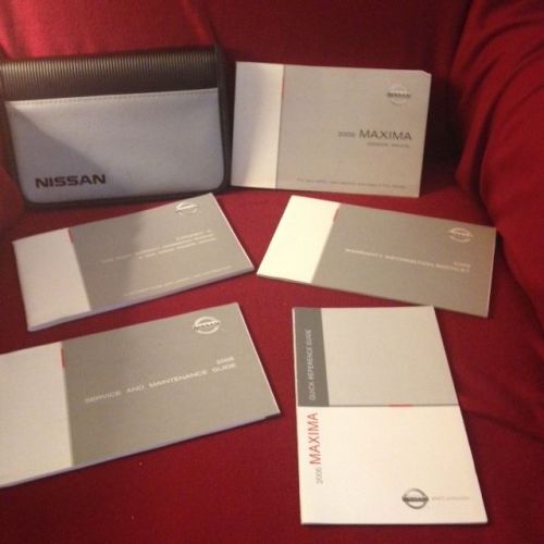 2006 nissan maxima owners manual with supplement, warranty and reference guide