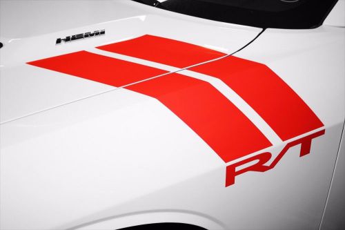 Dodge challenger 2008-2016 rt rally race stripes vinyl decal part graphics red