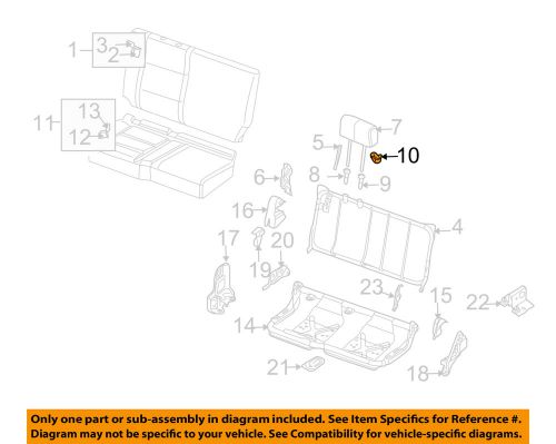 Nissan oem 04-15 titan rear seat-latch right 88641ea500