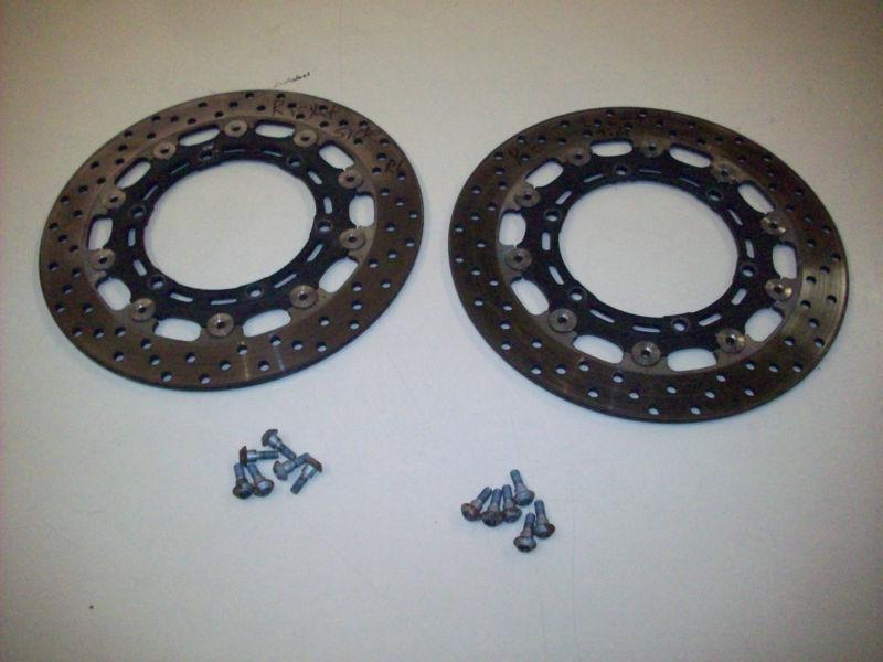 2002 yamaha yzf r6 front brake rotors oem