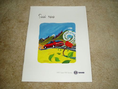 1997 saab 900 se convertible s se sales brochure deluxe  dealer literature