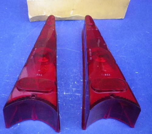 Nos 57 1957 plymouth savoy belvedere fury tail light lens lamp lenses nors pair