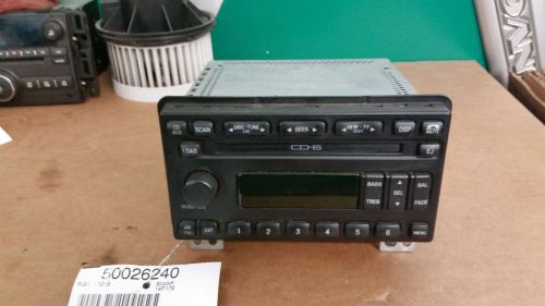 Audio &amp; visual equip.(radio) ford explorer 04 05 6 disc am fm cd audiophile 4dr