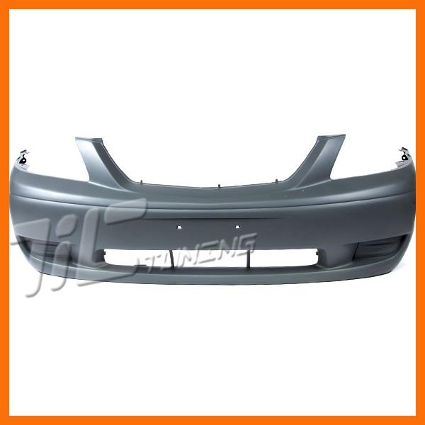 00 mazda mpv dx unpainted partial primed front bumper cover w/o fog lamp hole
