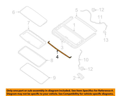 Suzuki oem 09-12 equator sunroof-air deflector 7871782z00