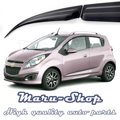 Smoke door window vent visor deflector for 09~ chevrolet spark/spark gt/beat