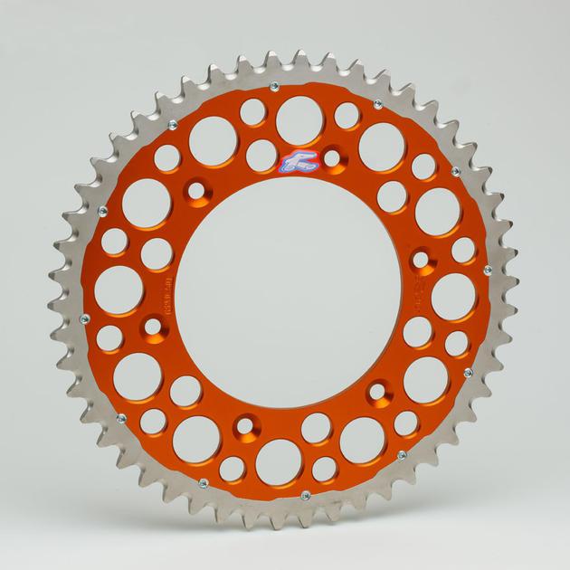 Renthal sprocket twinring 52t 520 steel/alu orange fits ktm 400 duke 1994-1995