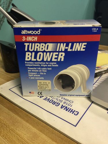 Attwood 3” turbo 3000 in-line bilge blower