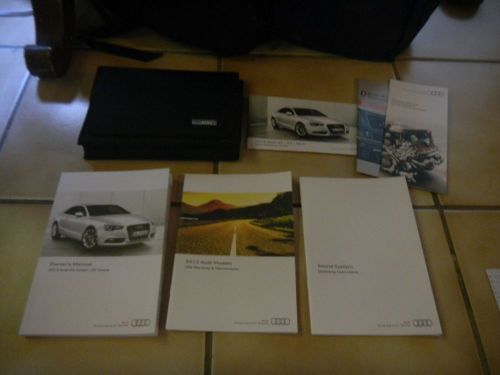 2013 audi a5 s5 coupe owners manual set + free shipping