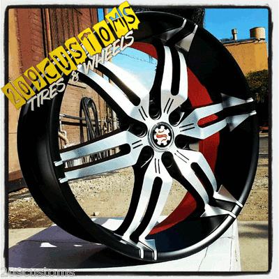 26" inch scarlet 8 wheels rims tires 6x139.7 silverado 2002 2003 2004 2005 2006 