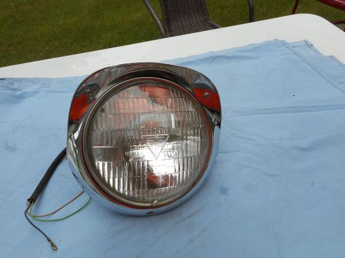 Nos 1955 55 chevrolet head light lamp bezel t3 lamp bucket complete nos bucket