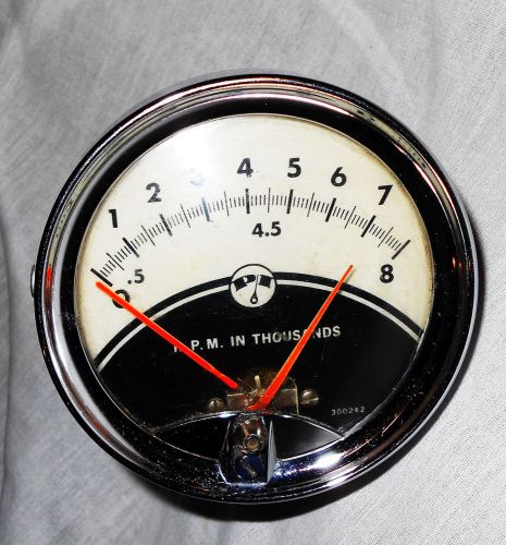 Nos vintage pi rpm hot rat rod racing tachometer w/warranty