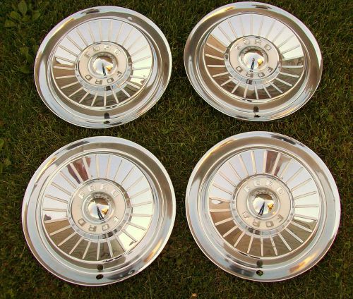 Find Set of 4 1957 Ford Hubcaps 14