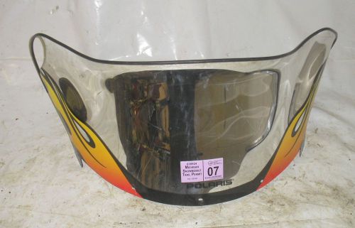 01 polaris edge xc 800 chrome windshield - cracked