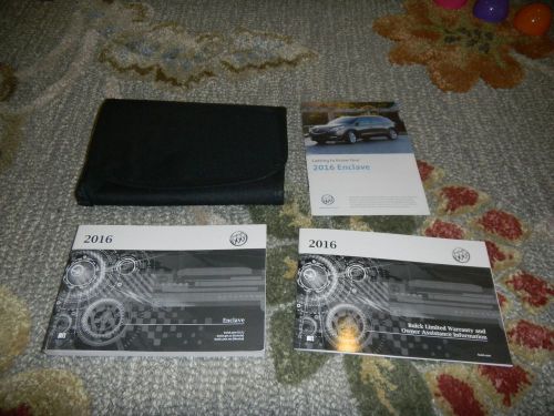 2016 buick enclave owners manual set + free shipping