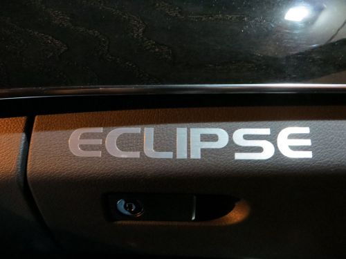 (2pcs) dashboard badge sticker decal mitsubishi *eclipse*