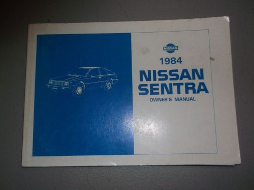 1984 nissan sentra owners manual original