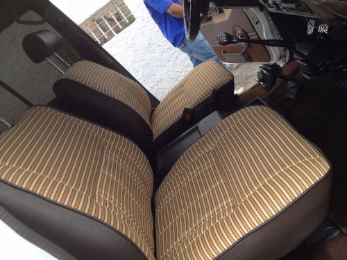 Fj60 , fj62 land cruiser seat covers front / rear - fj60/62 - brown